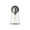 Hello Honey® Robert Stevenson Lighting Jaxon Brushed Nickel Metal & Seedy Glass Outdoor Wall Sconce